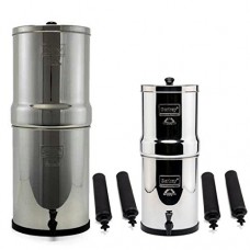 Berkey Combo - Imperial/Travel Berkey Stainless Steel Water Filtration Systems with 4 Black Filter Elements - 5% OFF! - B01FRGBSL6